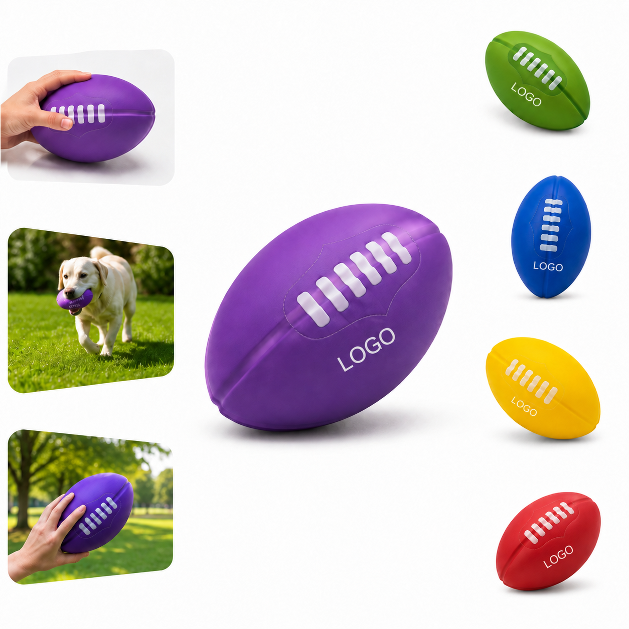 Glossy Football Stress Reliever