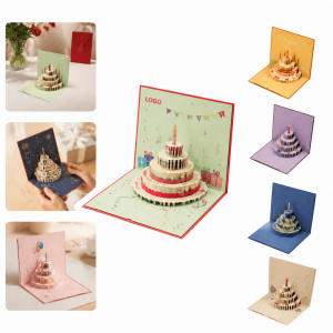 3D Pop-Up Birthday Cake Greeting Card