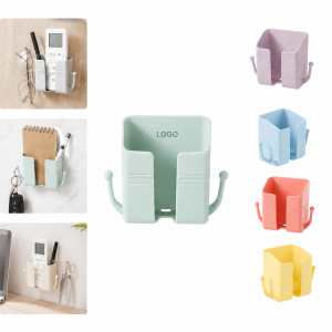 Multifunctional Wall-Mounted Storage Organizer with Hooks